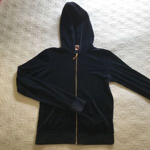 Navy Juicy Couture velour jacket size XL